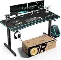 GTRACING ゲーミングデスク 幅140cm パソコンデスク　カーボン調 Amazon.co.jp: GTRACING ゲーミングデスク パソコンデスク